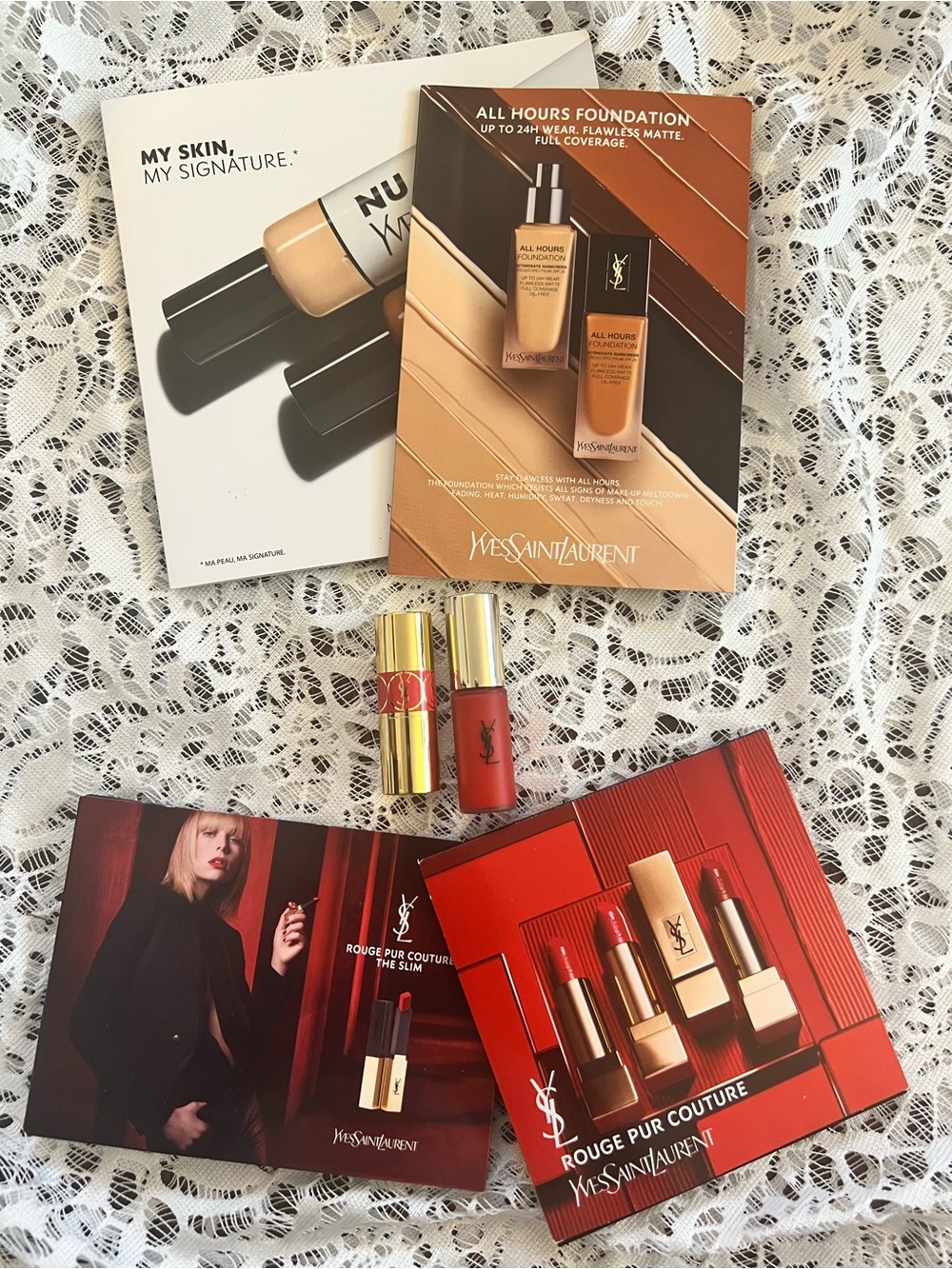 Yves Saint Laurent YSL lipstick lip gloss stain **READ